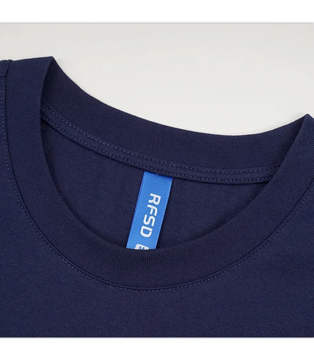 RFSD Men's 2025 Summer Combed Cotton FOG Earth Color 230G Loose Short-sleeve T-shirt Detail