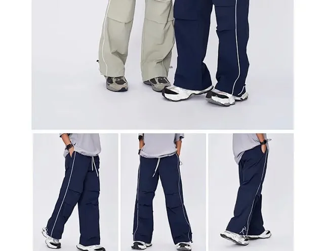 RFSD Men's | 2025 AW Double-Pleated Parachute Pants Detail