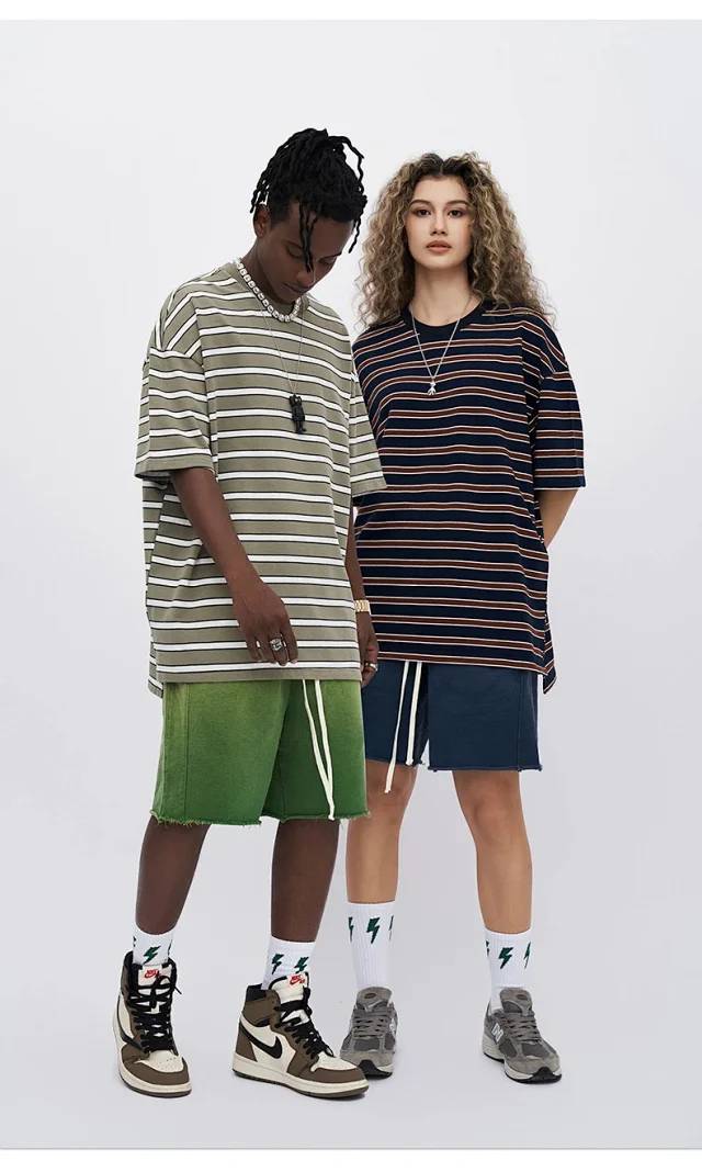 RFSD Men's Vintage Washed Stripe Tee Detail