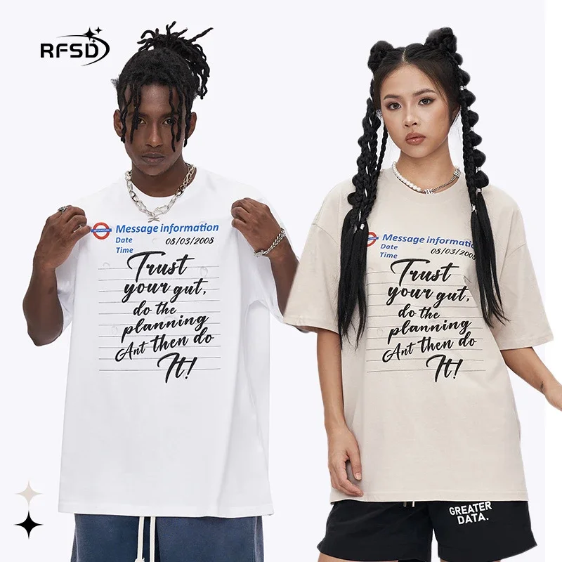 RFSD Men's | 2025 Summer New Streetwear American T - Shirt