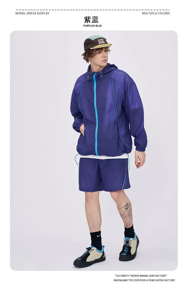 2025 Summer New Unisex Slim Sunscreen Suit Detail