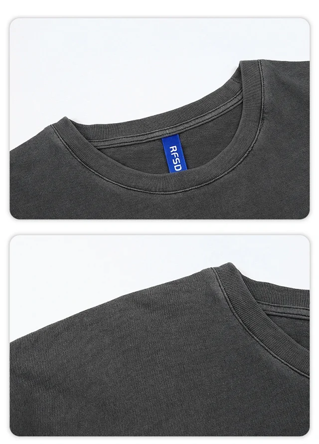 RFSD Men's | 2025 Summer New Street Pure Heavy Washed T-shirt Detail