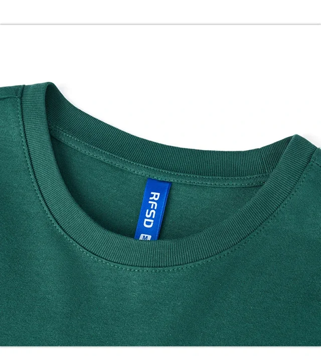 RFSD Men's T-shirt: 2025 Summer New American Letter Print Heavyweight Short-sleeve Detail