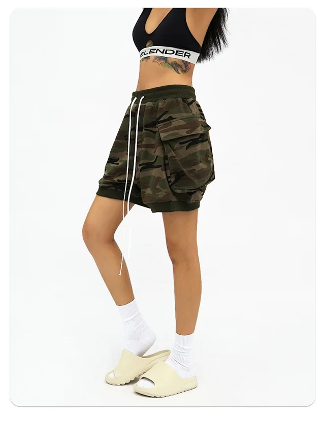 RFSD Men's Summer New American Hip - Hop Camo Shorts Detail