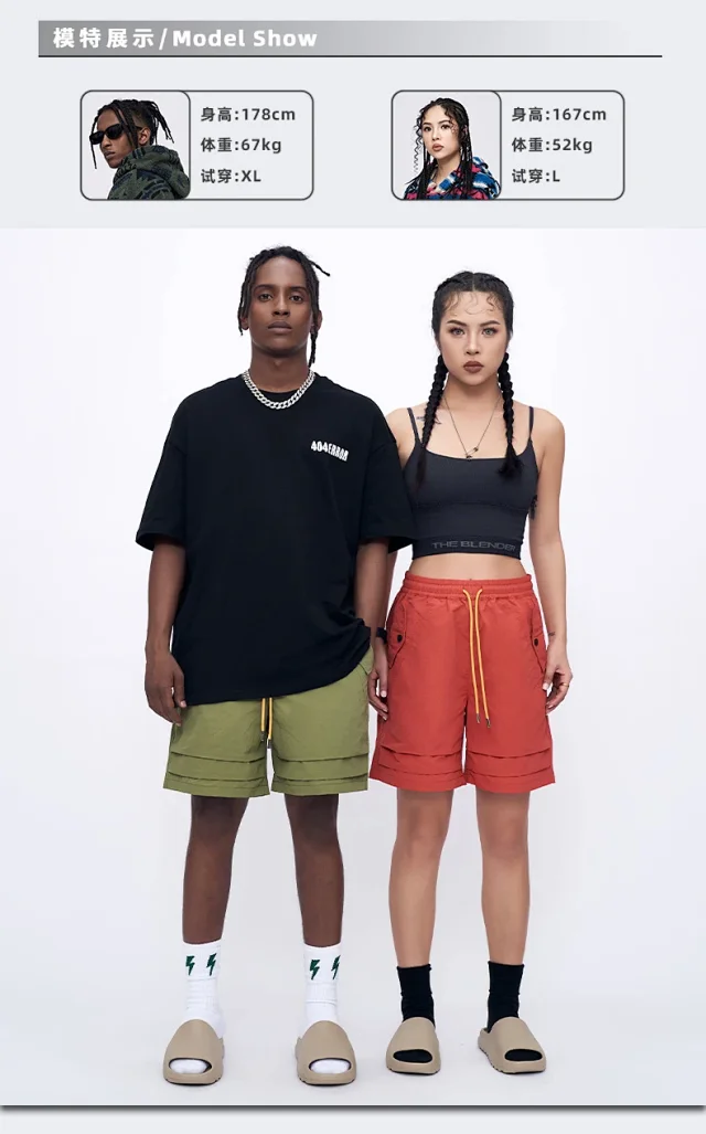 RFSD Men's | 2025 Spring-Summer Pleated Pocket Cargo Shorts Detail