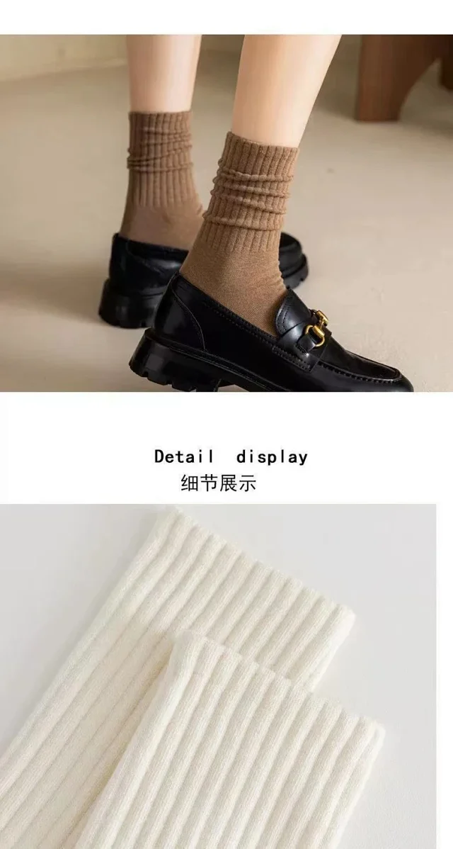 Women's Stackable Sports Crew Socks(5 Pairs) Detail