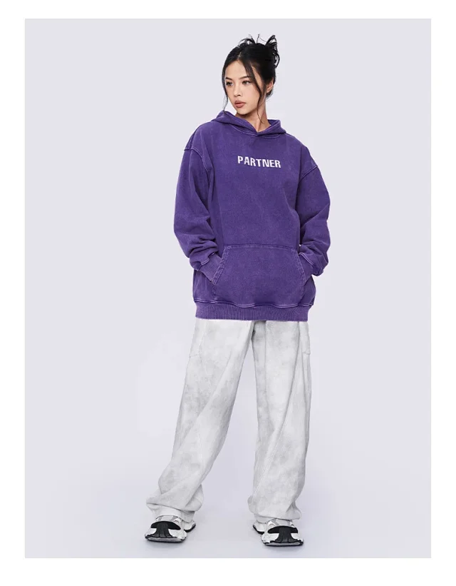 FSDR Men's 2025 FW Loose Waxed Hoodie Detail