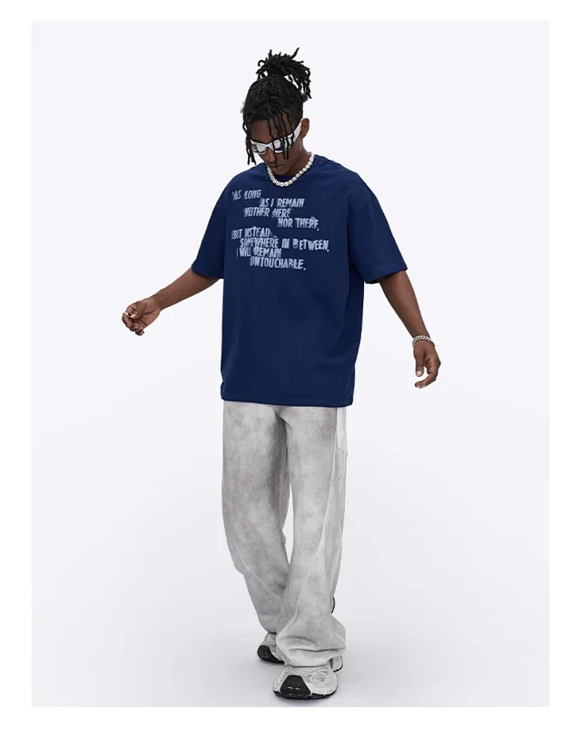 RFSD Men's | American Letter Print T-shirt Detail
