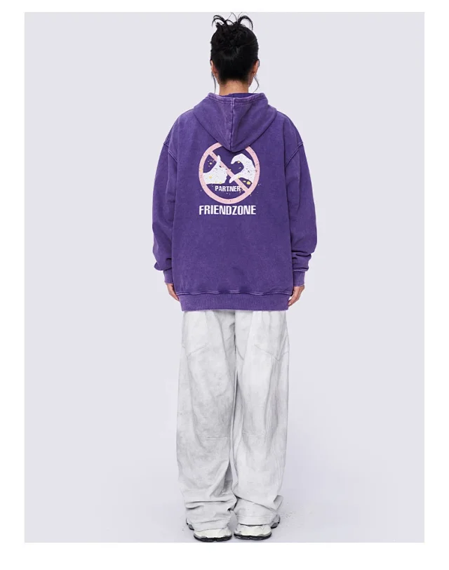 FSDR Men's 2025 FW Loose Waxed Hoodie Detail