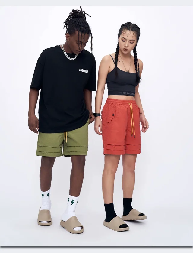 RFSD Men's | 2025 Spring-Summer Pleated Pocket Cargo Shorts Detail