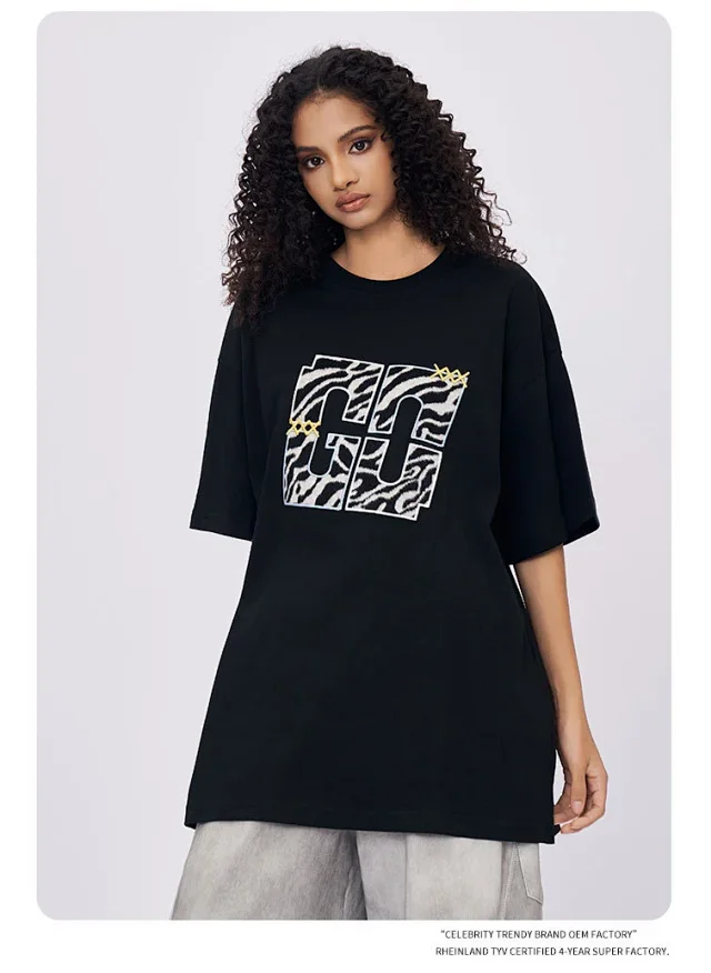 RFSD Men's Leopard Patchwork T-shirt Detail
