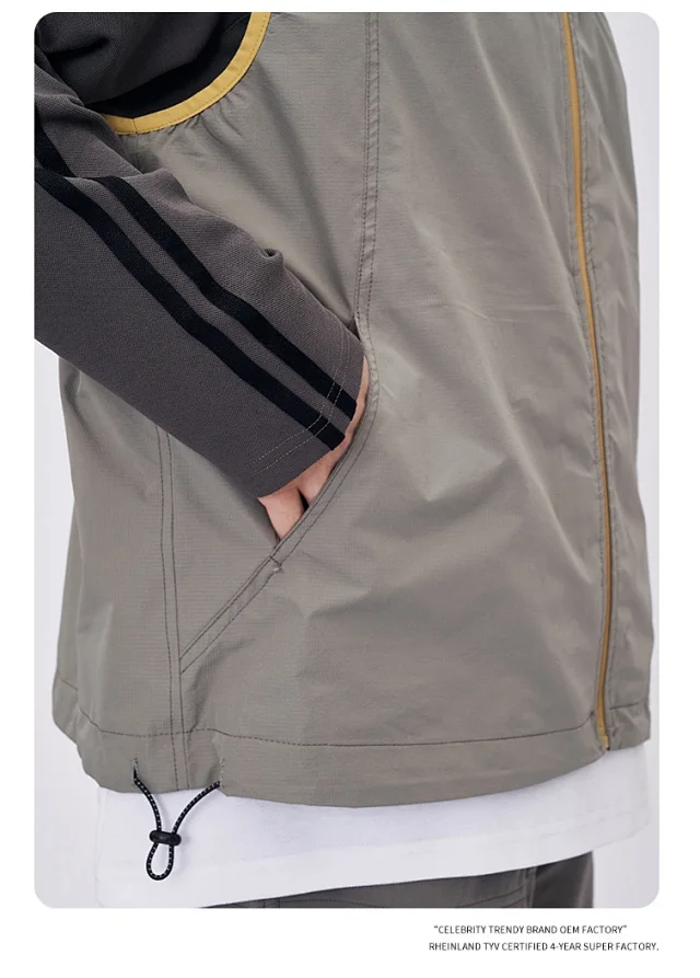 RFSD Men's | 2025 SS Functional Contrast - Color Zip Vest Detail