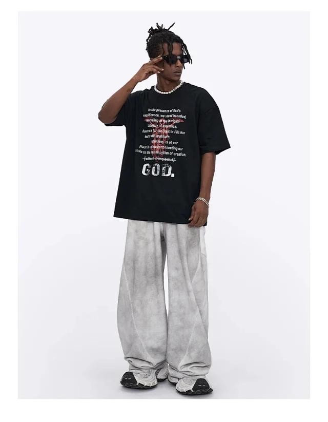 RFSD Men's 2025 Summer Crack Print T - Shirt Detail