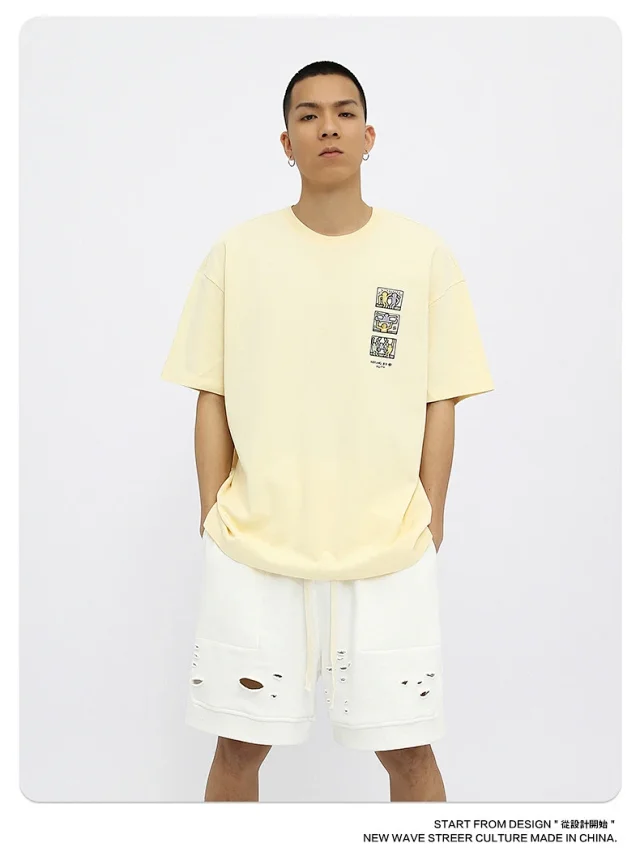 RFSD Men's | 2025 SS New Chinese  Anime Print T-Shirt Detail