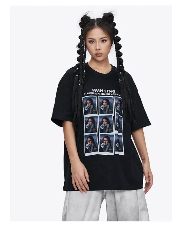 RFSD Men's 2025 Summer American Cotton Portrait Print T-shirt Detail