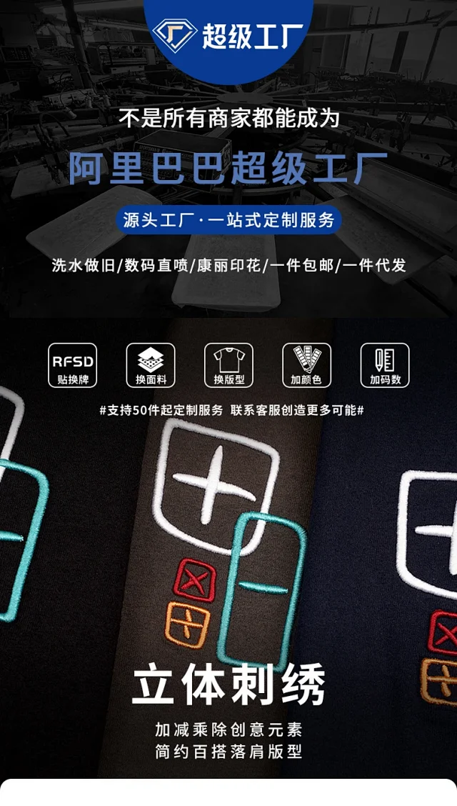 RFSD Men's Embroidery T-shirt Detail