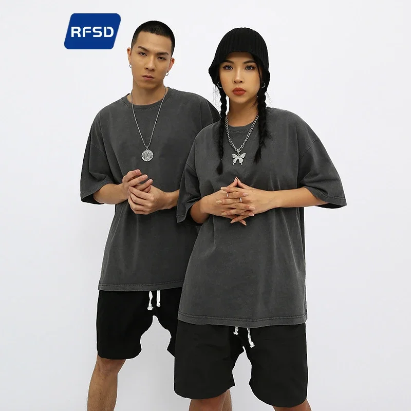 RFSD Men's | 2025 Summer New Street Pure Heavy Washed T-shirt