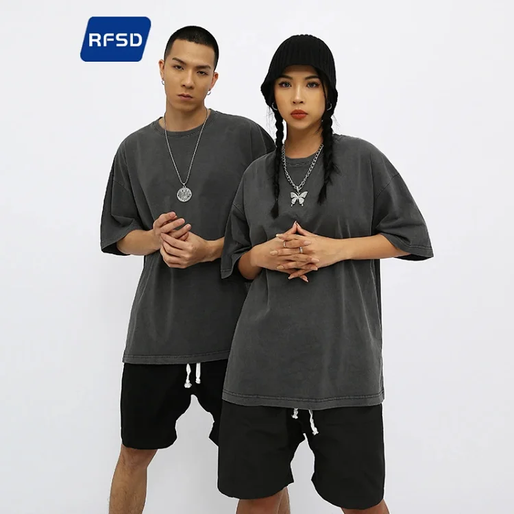 RFSD Men's | 2025 Summer New Street Pure Heavy Washed T-shirt