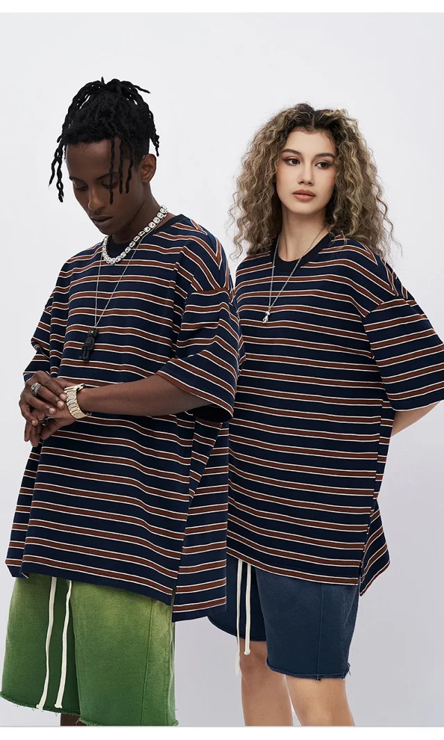 RFSD Men's Vintage Washed Stripe Tee Detail
