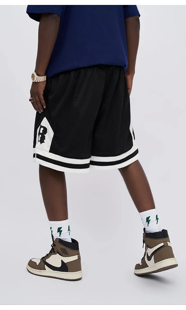 RFSD Men's 2025 Summer 400g Mesh Embroidered Shorts Detail
