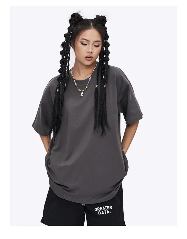 RFSD Men's 2025 Summer Trendy Loose 240G Balenciaga Cool T-shirt Detail