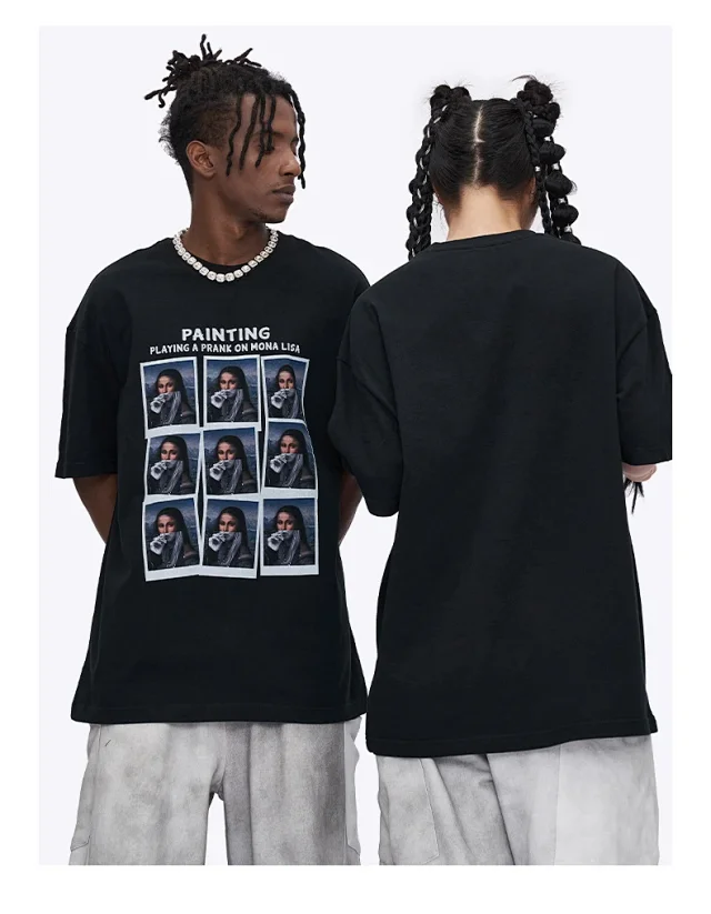 RFSD Men's 2025 Summer American Cotton Portrait Print T-shirt Detail