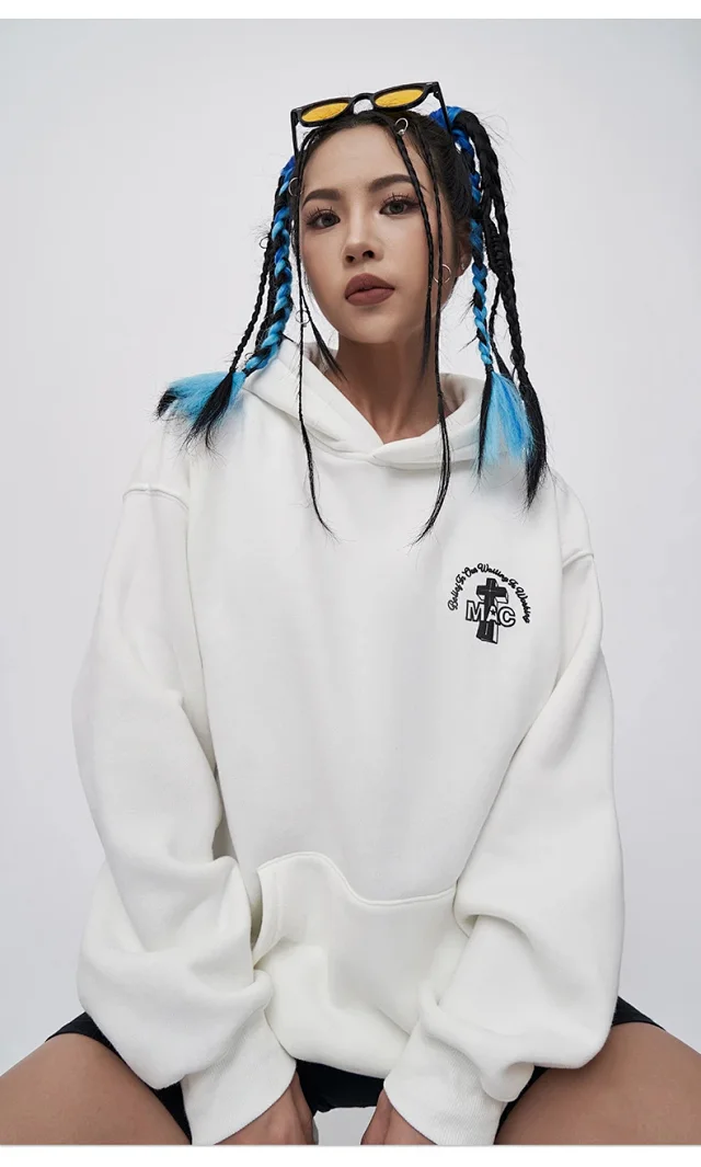 RFSD Men's 2025 Fall/Winter New American Print Fleece Hoodie Detail