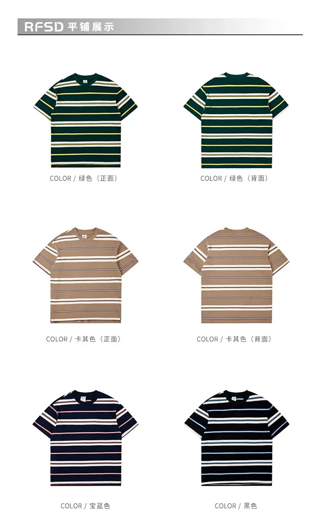 RFSD Menswear | Cityboy Retro Contrast Striped T-shirt Detail