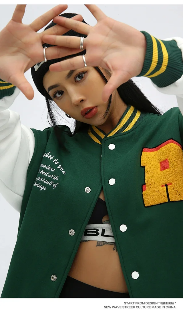 RFSD Men's 2025 FW Fleece Baseball Jacket Detail