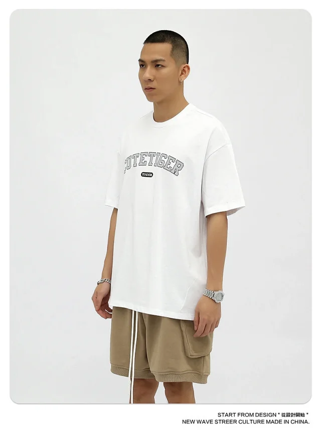 RFSD Men's 2025 Summer Trendy Loose T-shirt (230g DTG Print) Detail