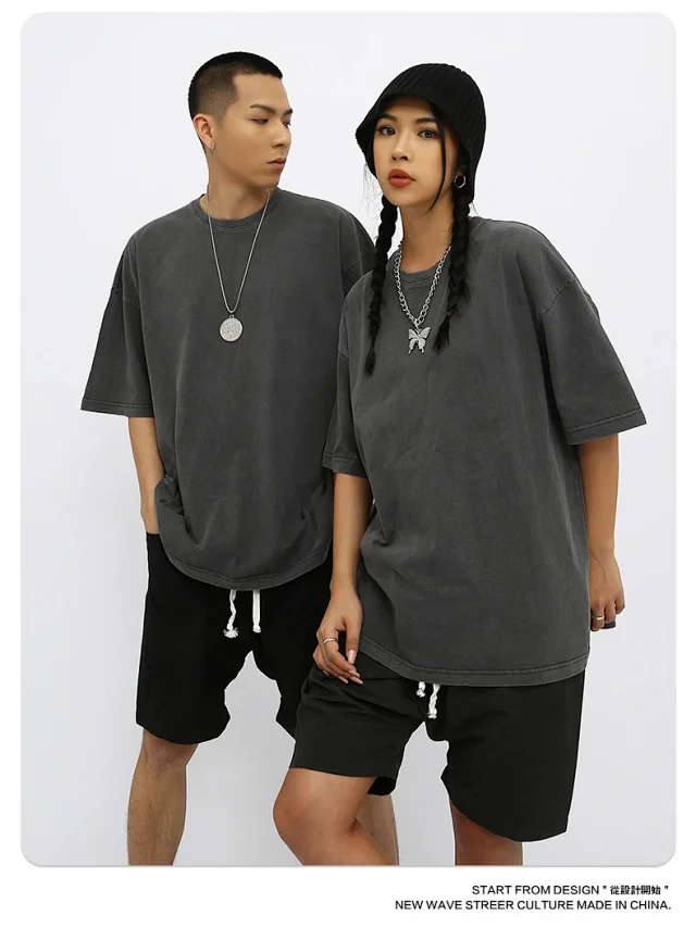 RFSD Men's | 2025 Summer New Street Pure Heavy Washed T-shirt Detail