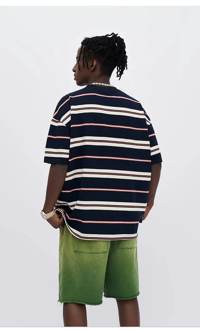 RFSD Menswear | Cityboy Retro Contrast Striped T-shirt Detail