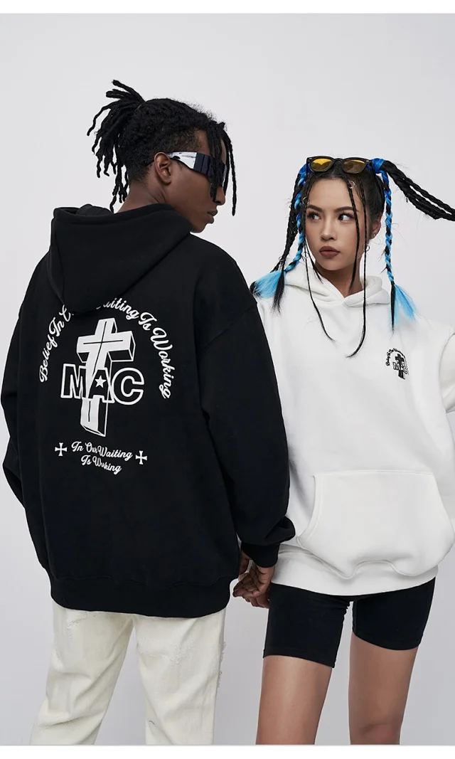 RFSD Men's 2025 Fall/Winter New American Print Fleece Hoodie Detail