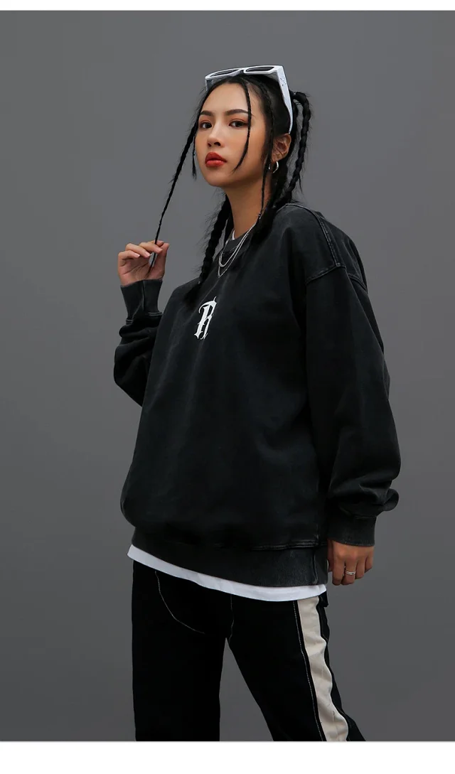 RFSD Men's | 2025 Autumn-Winter New Trendy R-Printed Sweatshirt Detail
