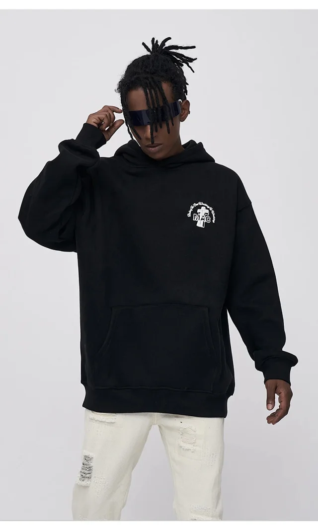 RFSD Men's 2025 Fall/Winter New American Print Fleece Hoodie Detail