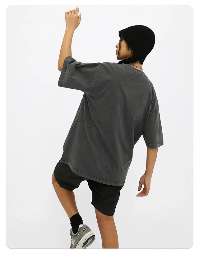 RFSD Men's | 2025 Summer New Street Pure Heavy Washed T-shirt Detail