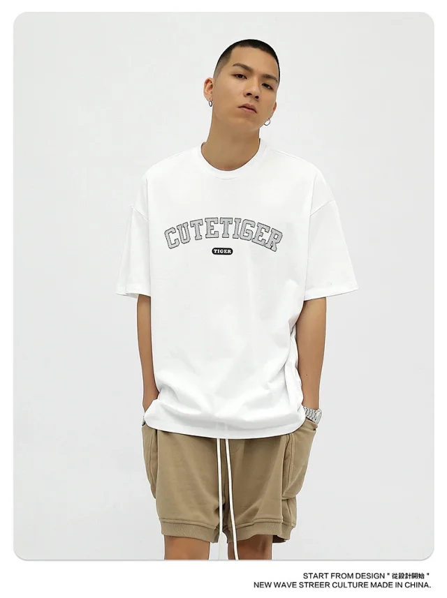 RFSD Men's 2025 Summer Trendy Loose T-shirt (230g DTG Print) Detail