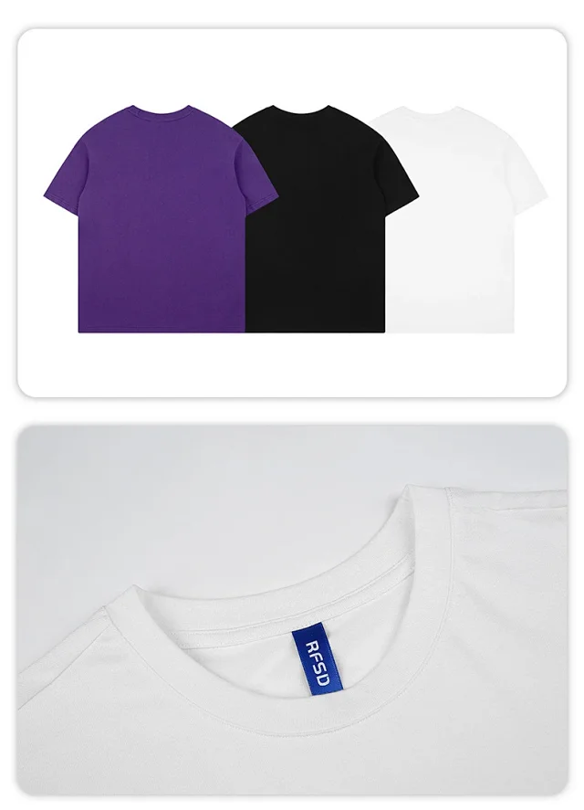 RFSD 2025 Summer Men's Casual Cotton T-Shirt Detail