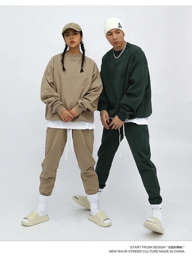 RFSD Men's 420g French Terry Sweatshirt & Pants Set Detail