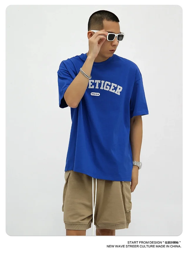 RFSD Men's 2025 Summer Trendy Loose T-shirt (230g DTG Print) Detail