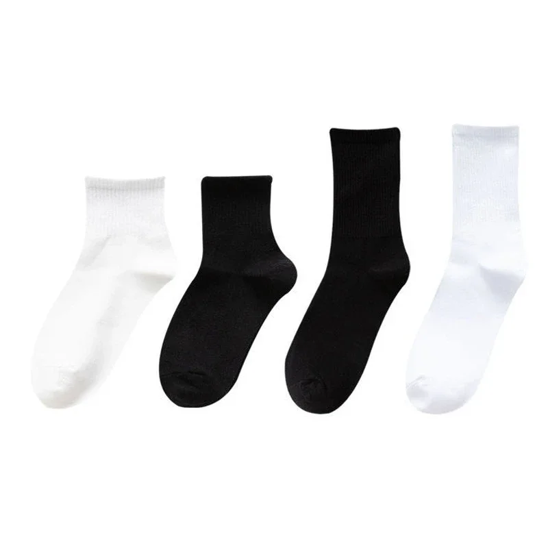 Unisex Solid Cotton Ankle Socks（10 pairs）