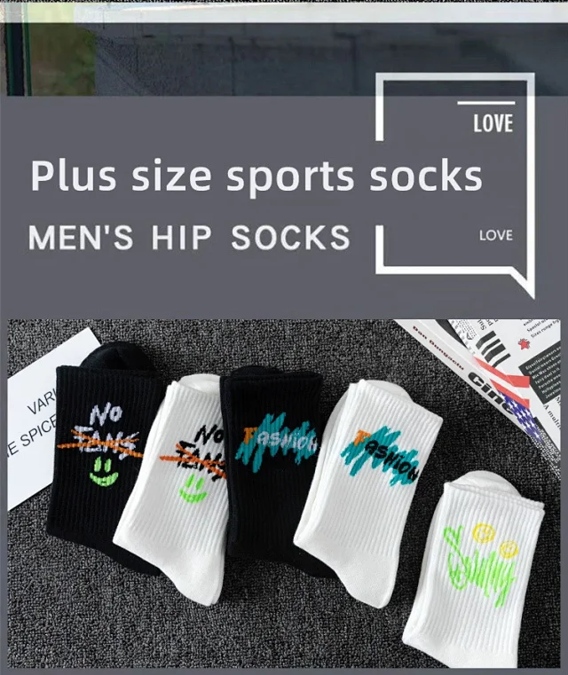 Graffiti Men's Ankle Sports Socks（20 pairs） Detail
