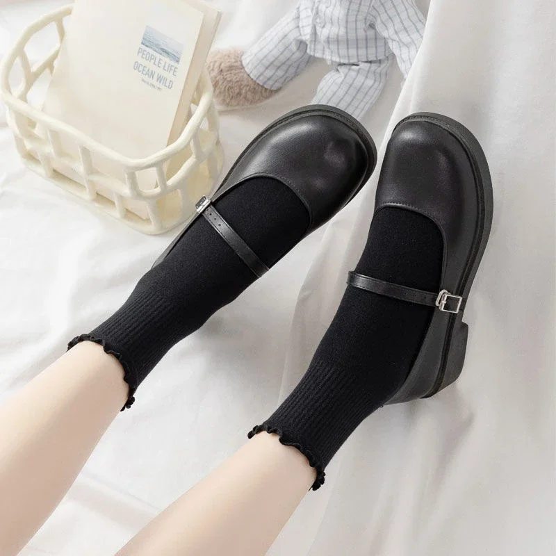Ruffled Japanese Cotton Socks（6 pairs）