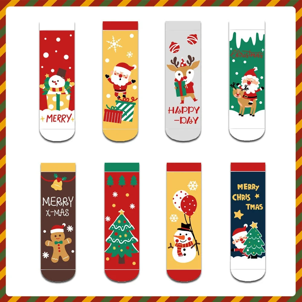 Kids' Red Christmas Socks（10 pairs）