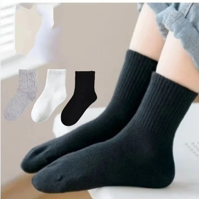 Kids' Solid White Ankle Socks（10 pairs） Detail