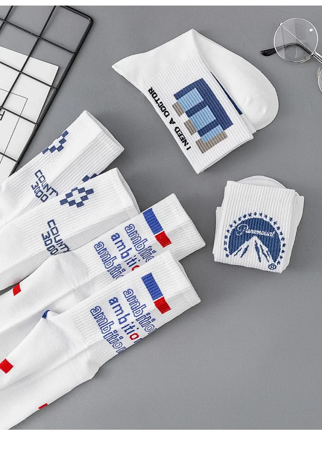 College Letter Cotton Socks（14 pairs） Detail