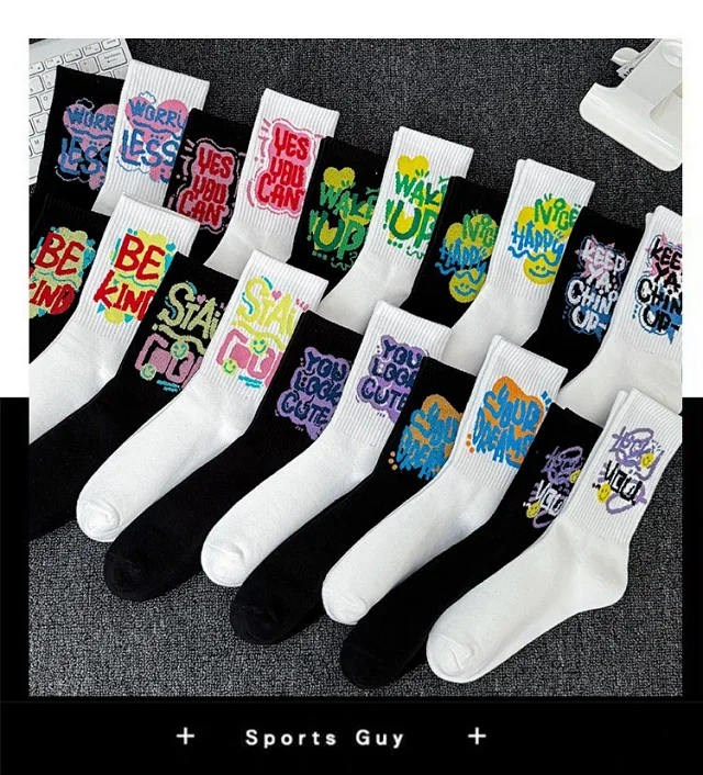 Women's Plus-Size White Mid-Calf Sports Socks（20 pairs） Detail