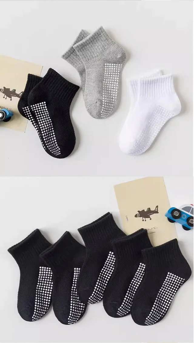 Kids' Solid White Ankle Socks（10 pairs） Detail