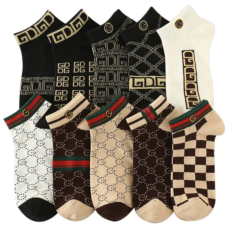 Men's Thin Anti-slip Boat Socks(5 Pairs)