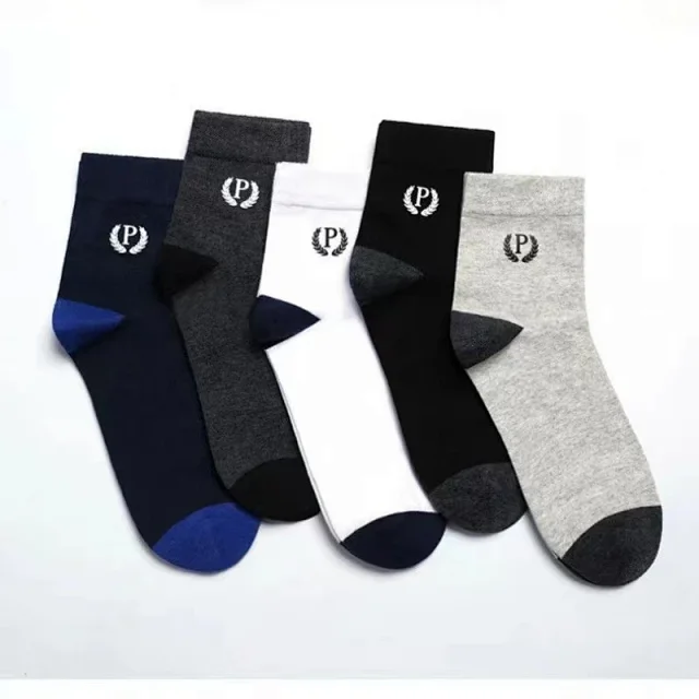 Men's Antibacterial Crew Sports Socks(5 Pairs) Detail
